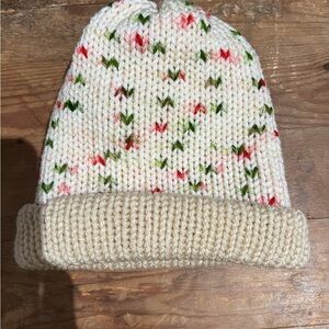 Cozy Cream Knit Beanie Reversible